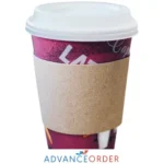 Large Brown Hot Cup Sleeve (Cup Wrap) (12oz/16oz)-1x1000