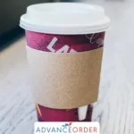 Large Brown Hot Cup Sleeve (Cup Wrap) (12oz/16oz)-1x1000