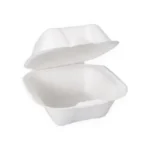 White Bagasse Burger Box